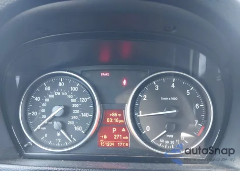 2011 BMW 328I из США, поврежденный, VIN WBAPH5C50BA445537